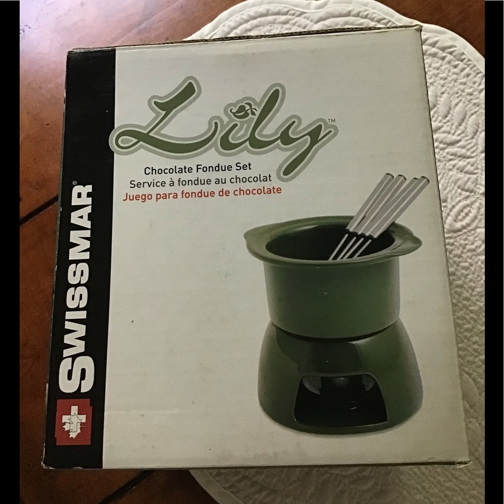 Swissmar chocolate Fondue Set. Lily. New condition